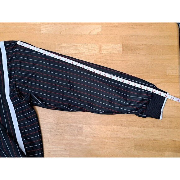 VTG Enyce Track Jacket Black w/ Red & White Pinstripes Men's Size 2XL - Picture 7 of 9